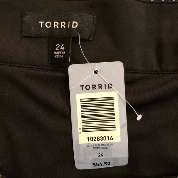 Torrid plus size hi low polka dot floral skirt NEW 24 plus size - Picture 9 of 11